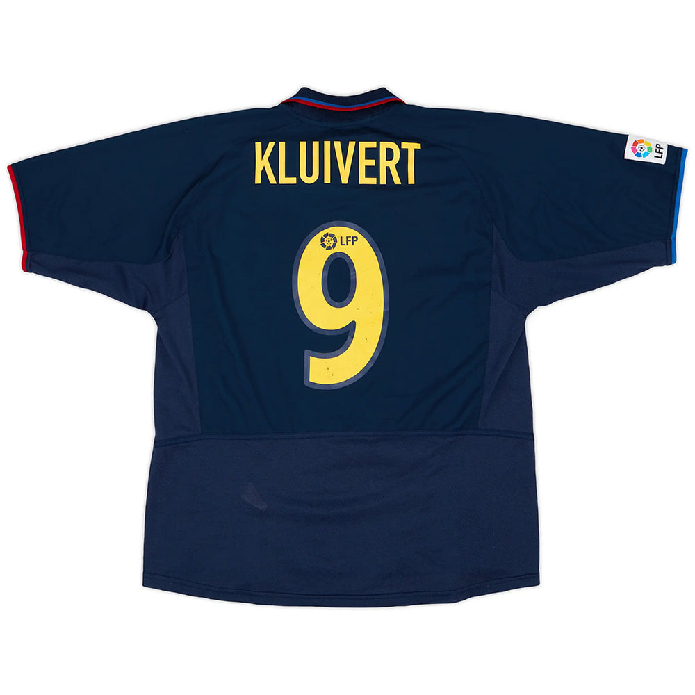 KLUIVERT #9 Retro Barcelona Third Jersey 2002/03 