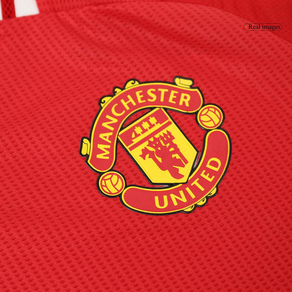Manchester United Home Match Jersey+Shorts Kit Player Version 