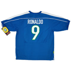 RONALDO #9 Retro Brazil Away Jersey World Cup 1998 