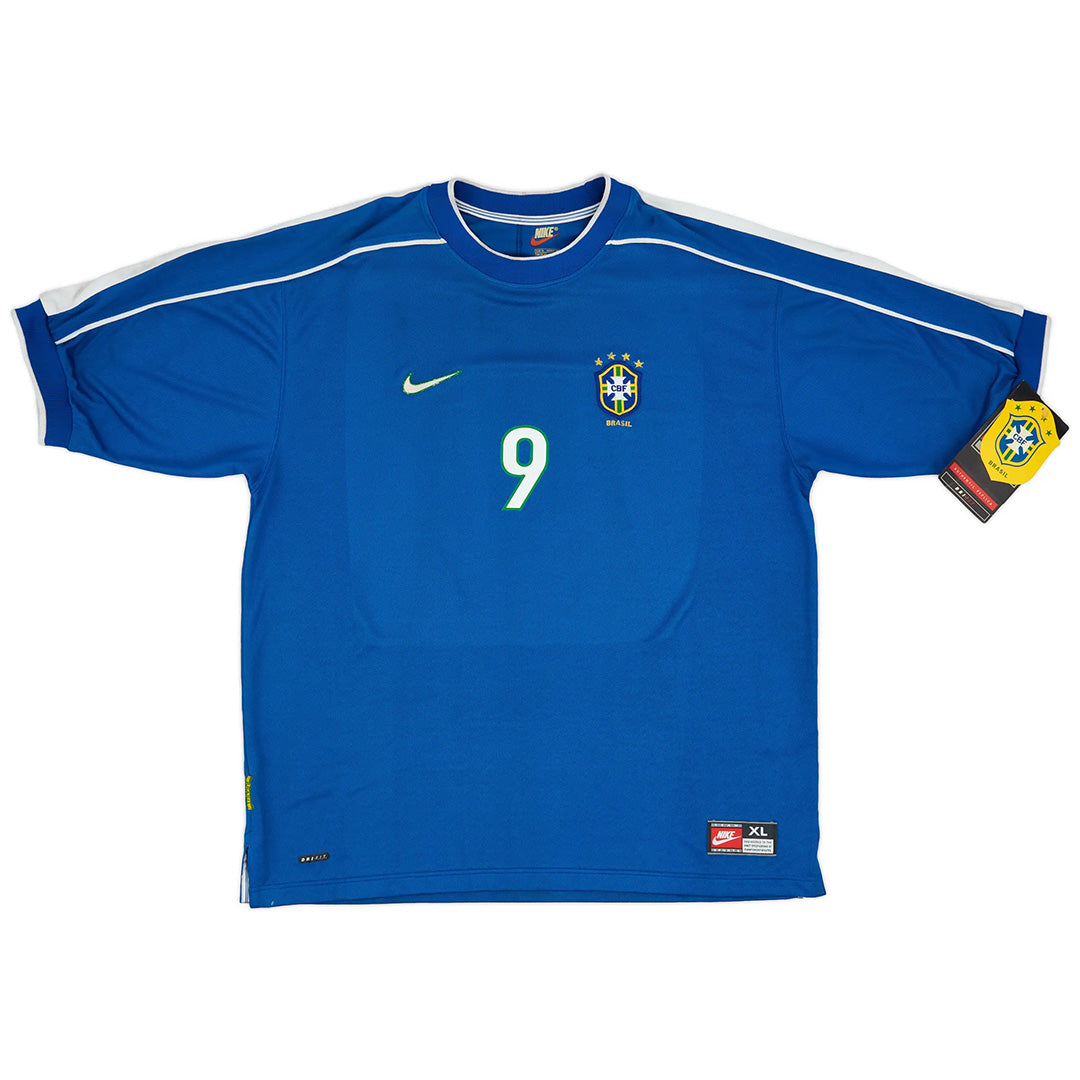 RONALDO #9 Retro Brazil Away Jersey World Cup 1998 