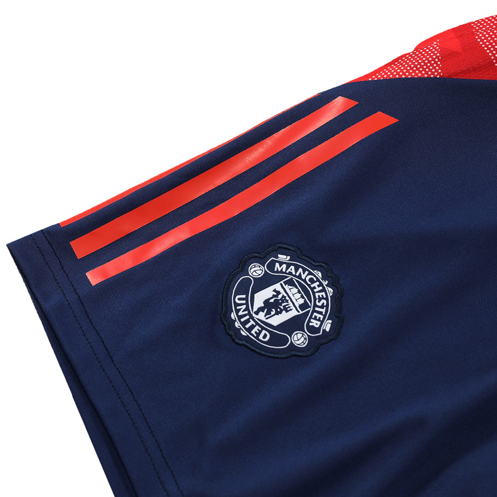 Manchester United Pre-Match Vest Kit(Jersey+Shorts) 