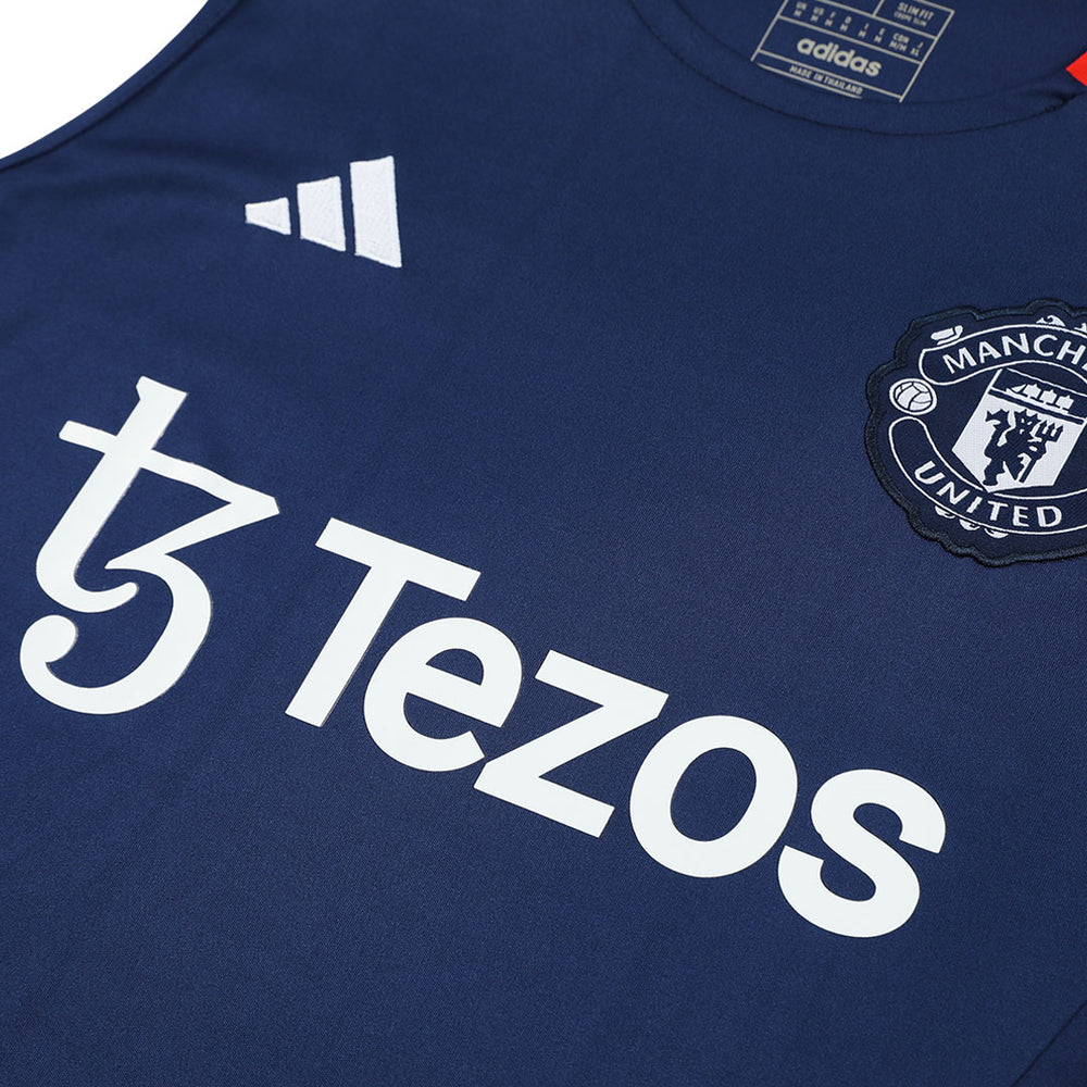 Manchester United Pre-Match Vest Kit(Jersey+Shorts) 