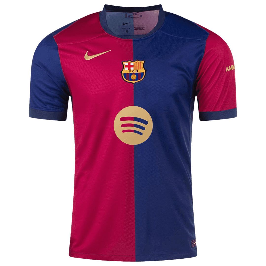 GAVI #6 Barcelona Home Spotify Logo Without Text Jersey 