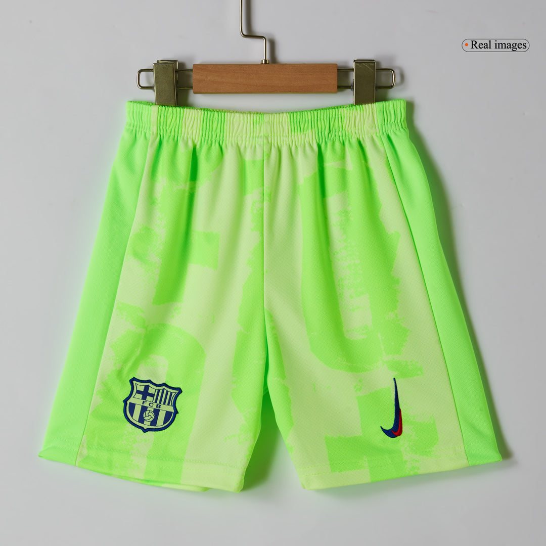 Kids Barcelona Third Spotify Logo Without Text Jersey Kit 