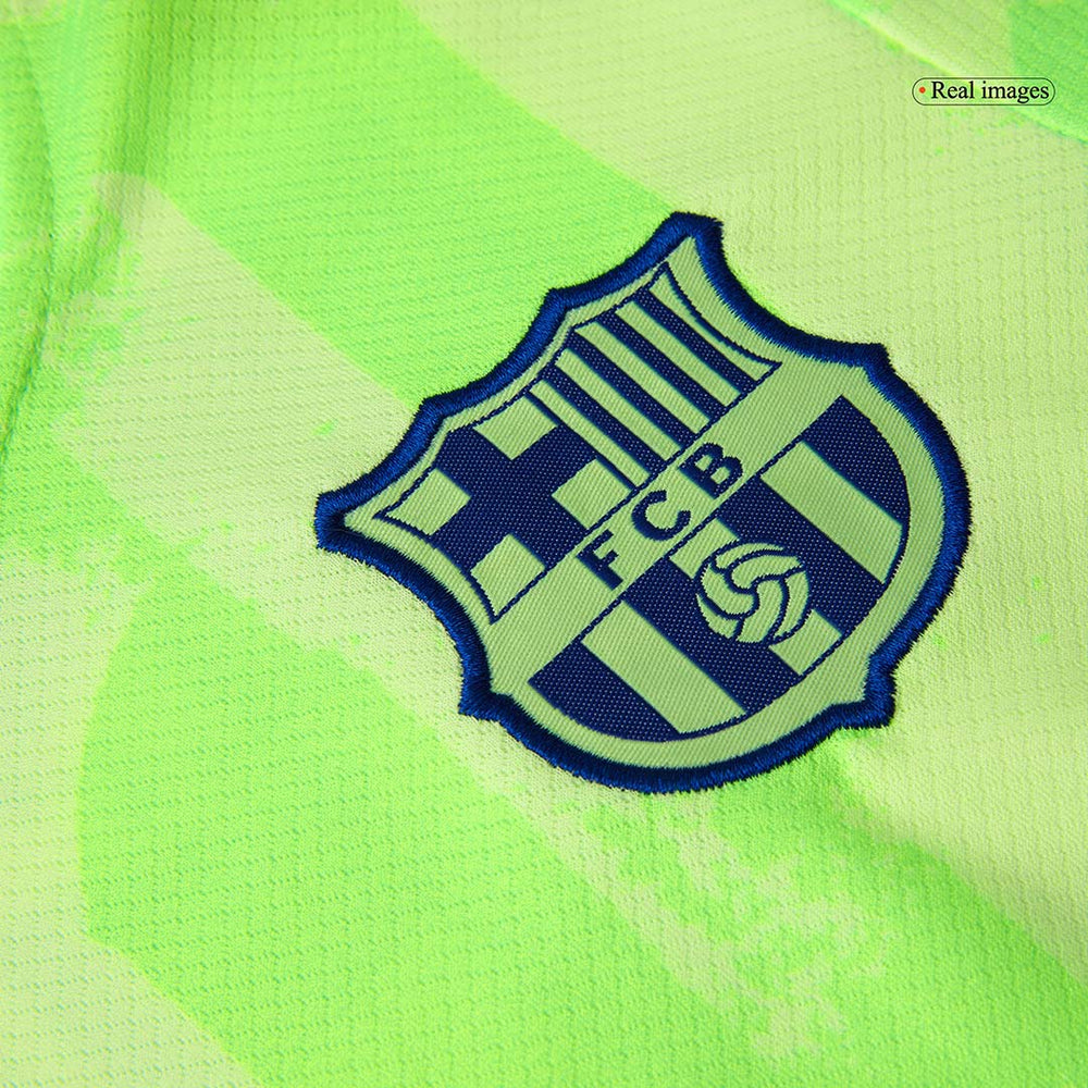 Kids Barcelona Third Spotify Logo Without Text Jersey Kit 