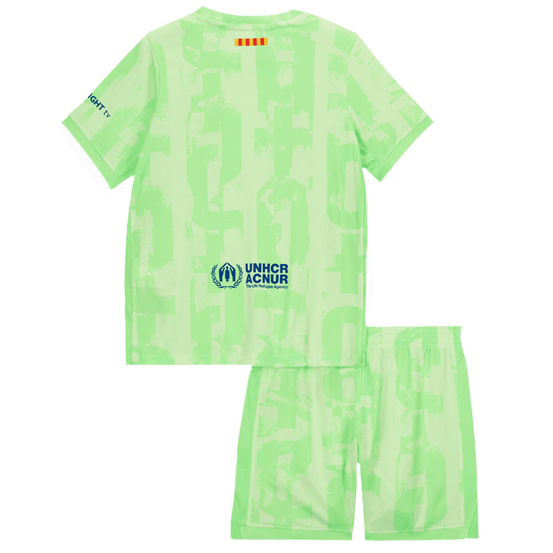Kids Barcelona Third Spotify Logo Without Text Jersey Kit 