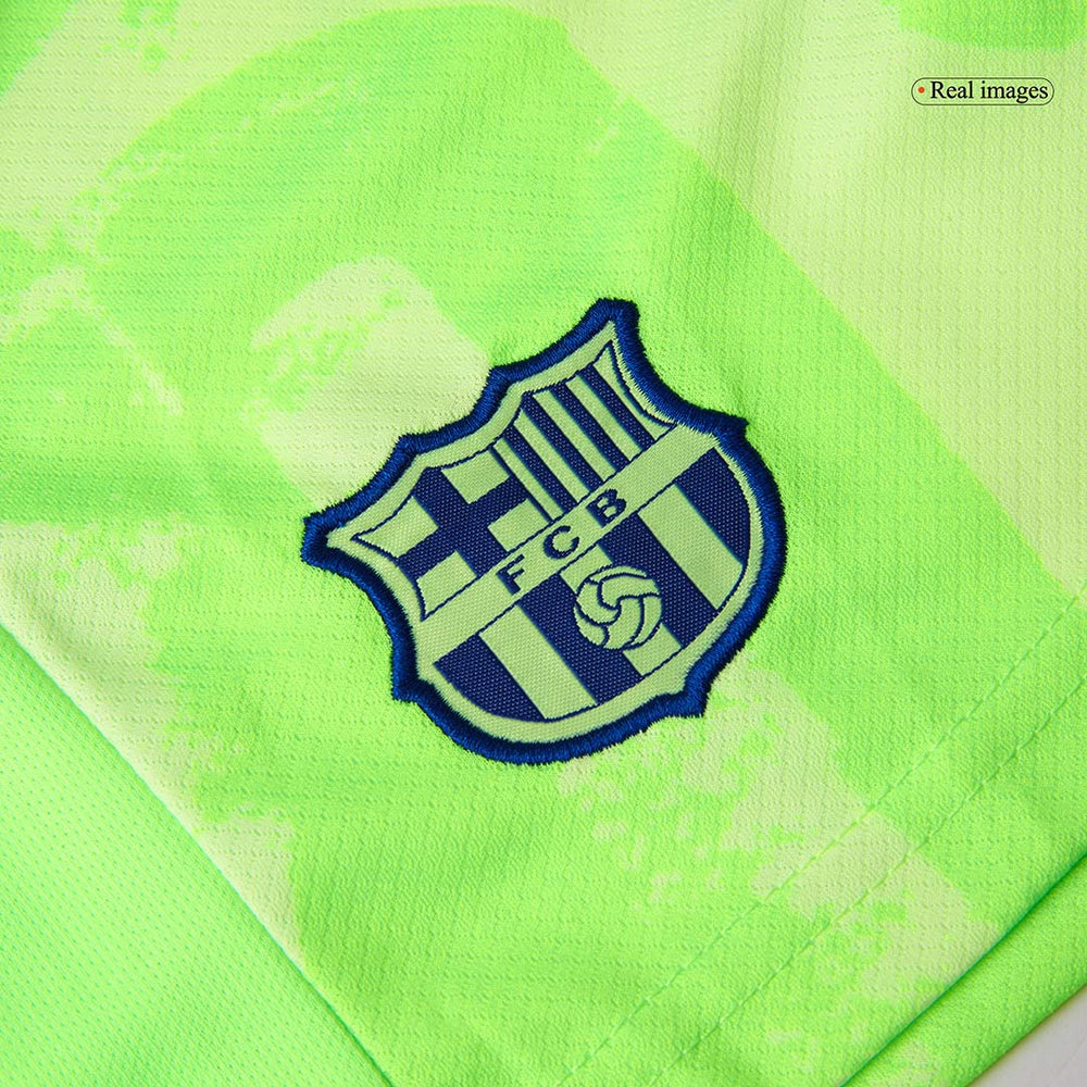 Kids Barcelona Third Spotify Logo Without Text Jersey Kit 