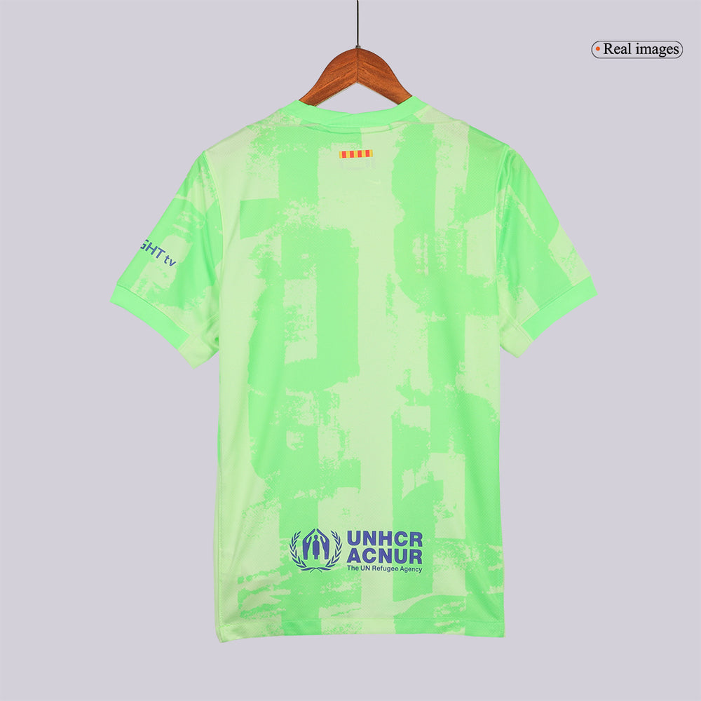 [Super Replica] Barcelona Third Spotify Logo Without Text Full Kit 