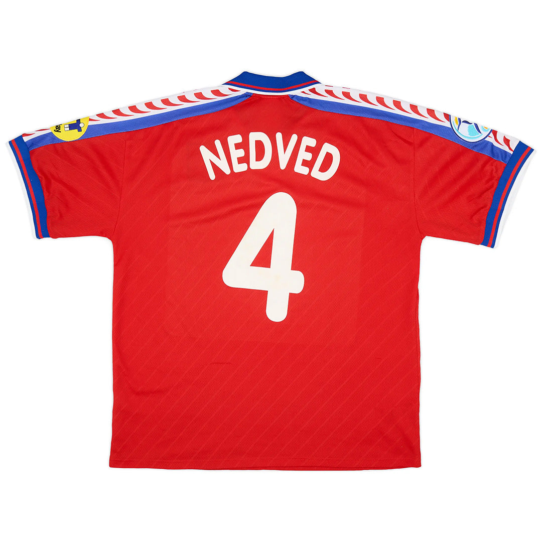 Nedved #4 Retro Czech Republic Home Jersey 1996/98 