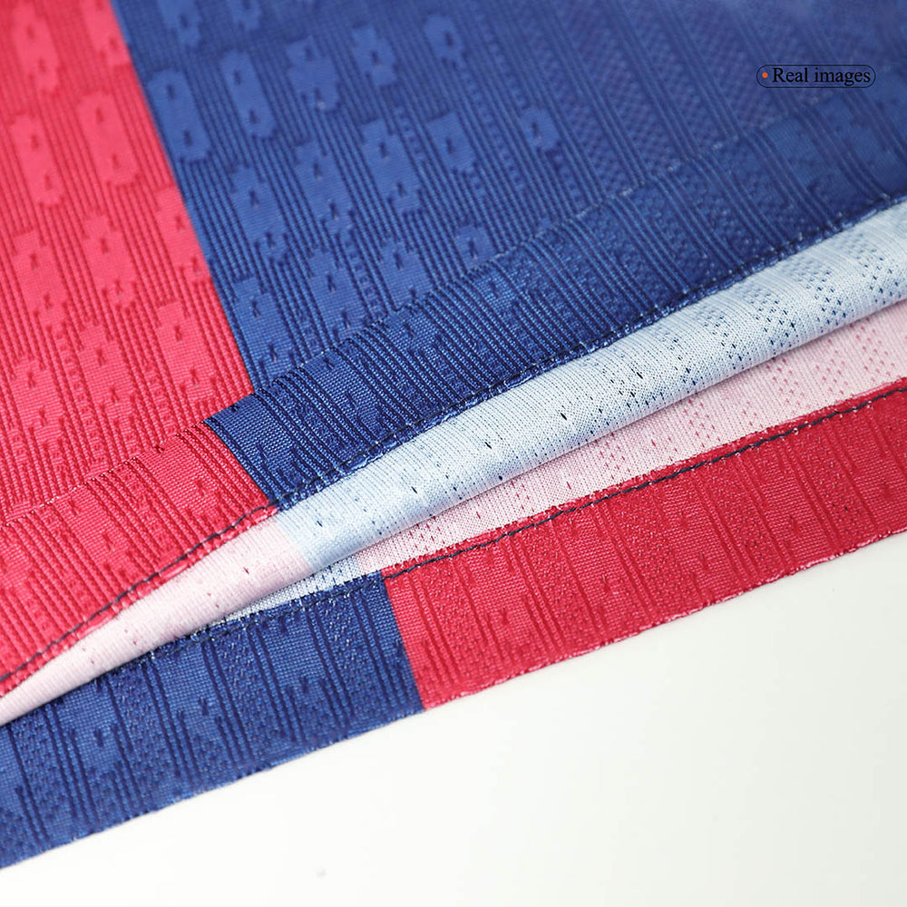 Barcelona 125th Anniversary Spotify Logo Without Text Home Match Jersey 