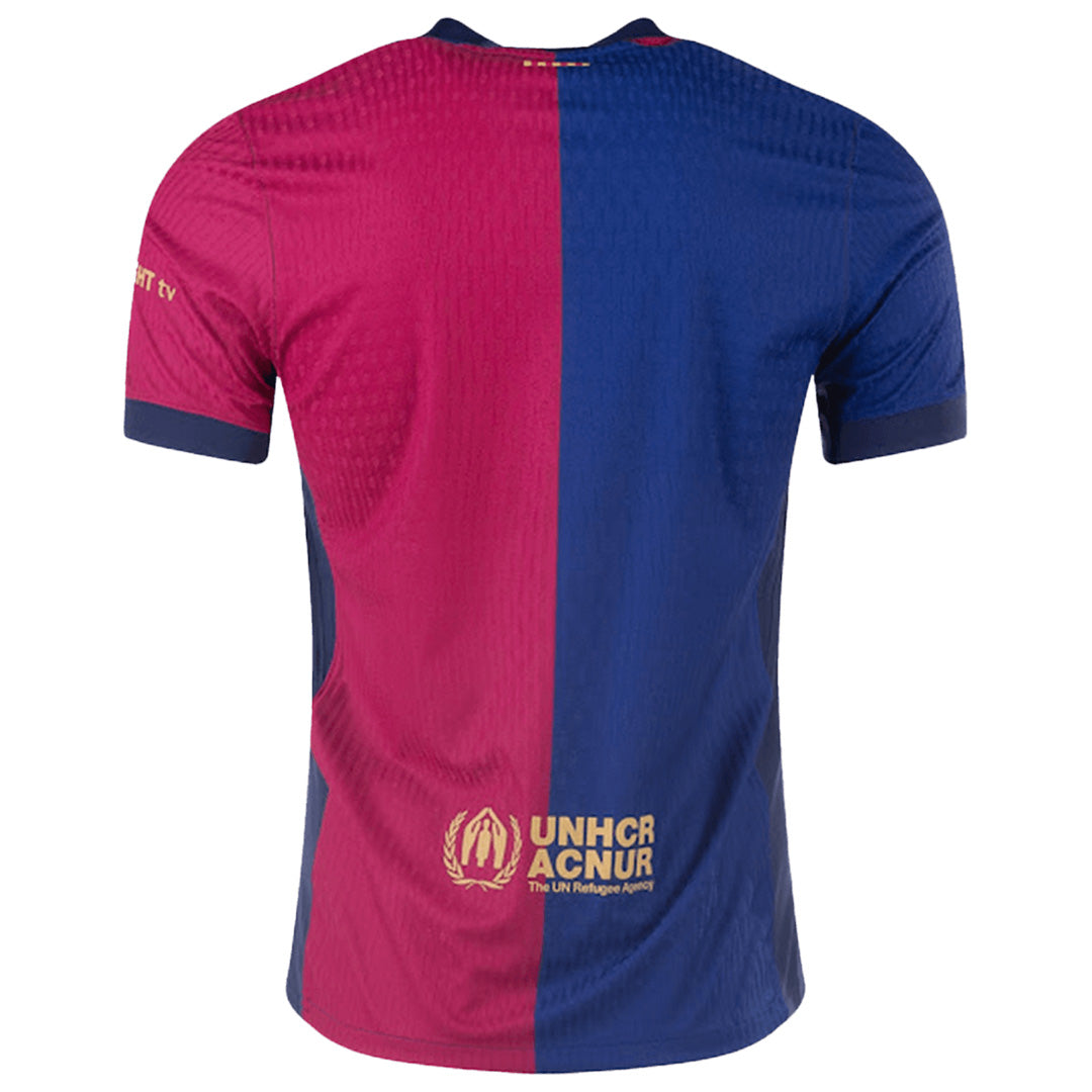 Barcelona 125th Anniversary Spotify Logo Without Text Home Match Jersey 