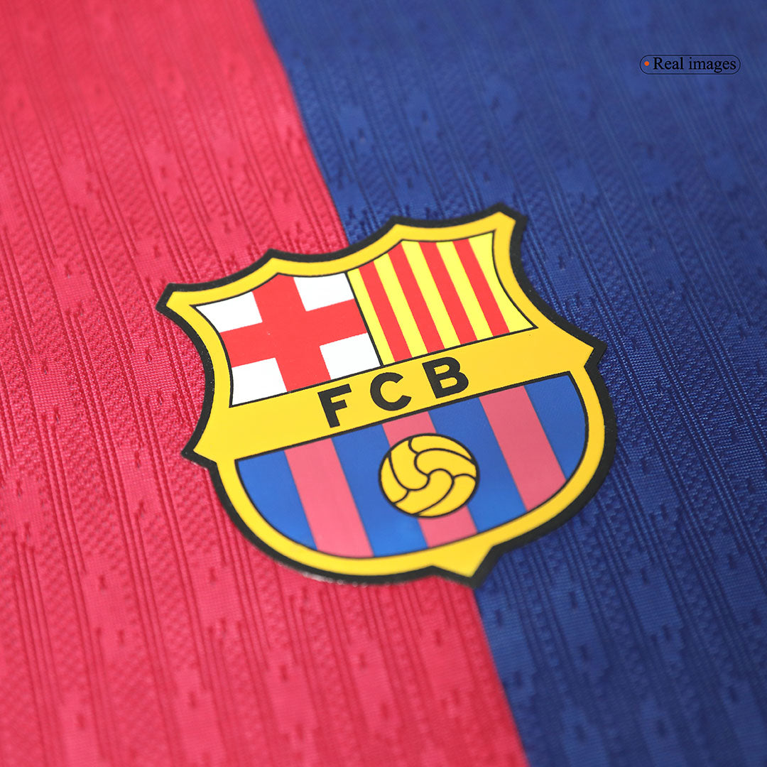 Barcelona 125th Anniversary Spotify Logo Without Text Home Match Jersey 