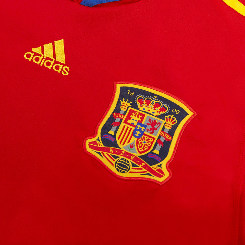 XAVI #8 Retro Spain Home Jersey 2010 