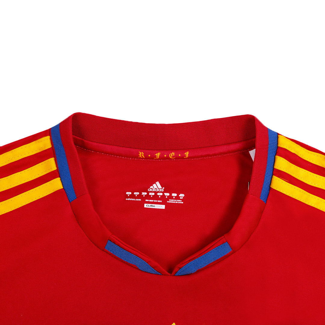 SILVA #21 Retro Spain Home Jersey 2010 