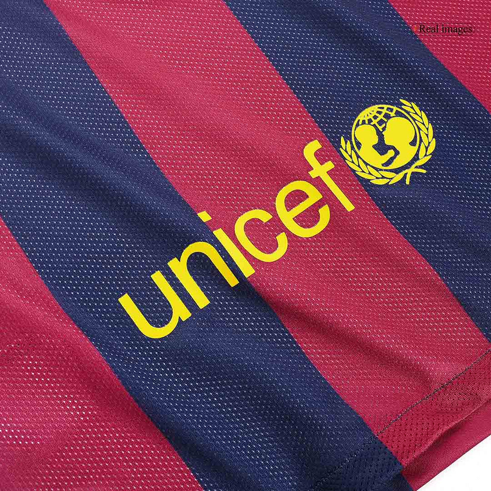 SUÁREZ #9 Retro Barcelona Home Jersey 2014/15 