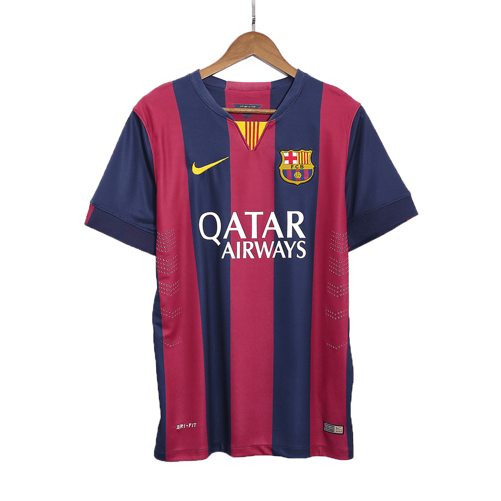 SUÁREZ #9 Retro Barcelona Home Jersey 2014/15 