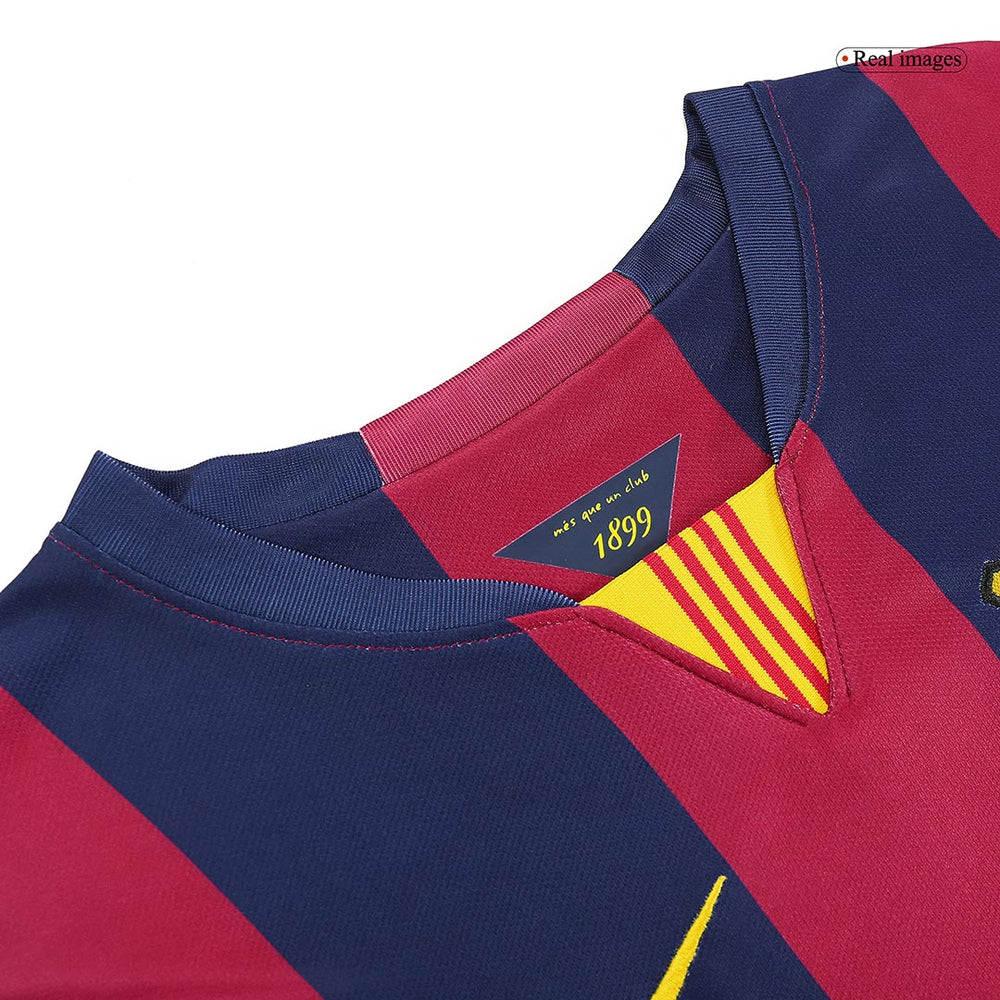 SUÁREZ #9 Retro Barcelona Home Jersey 2014/15 