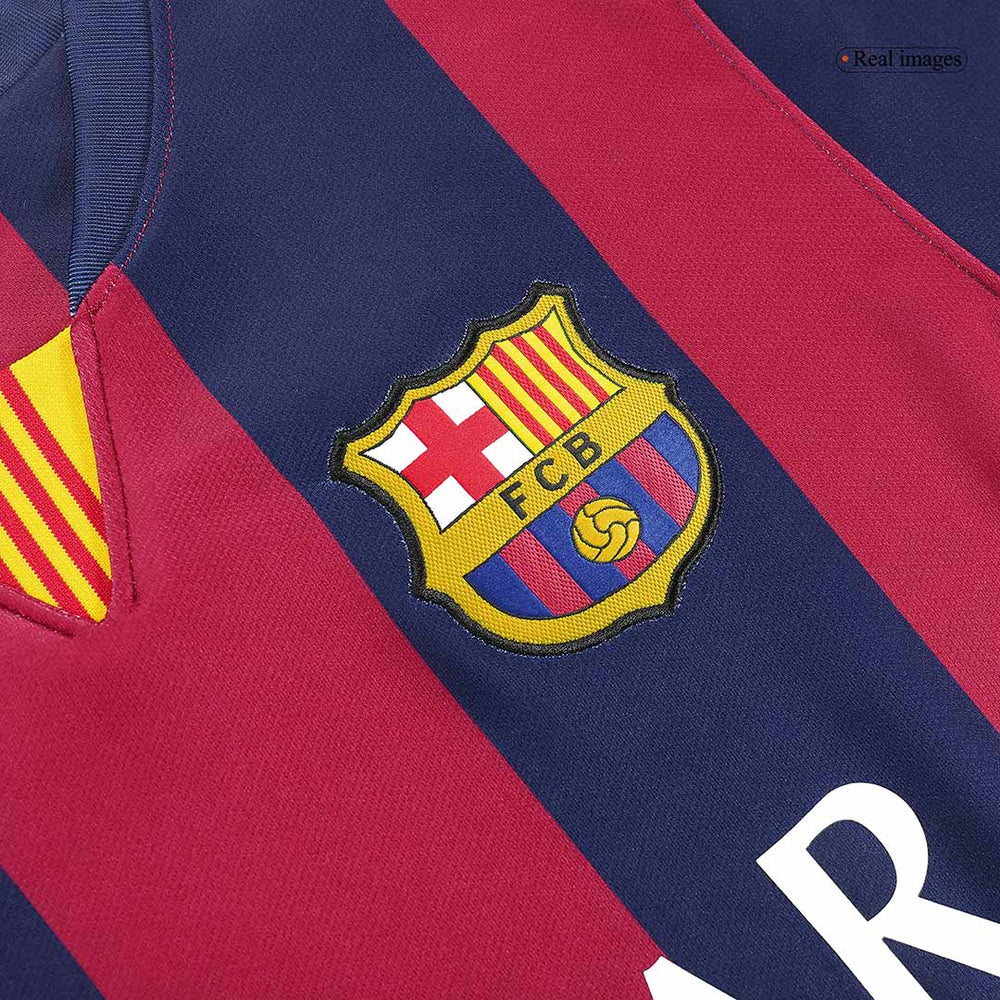 SUÁREZ #9 Retro Barcelona Home Jersey 2014/15 