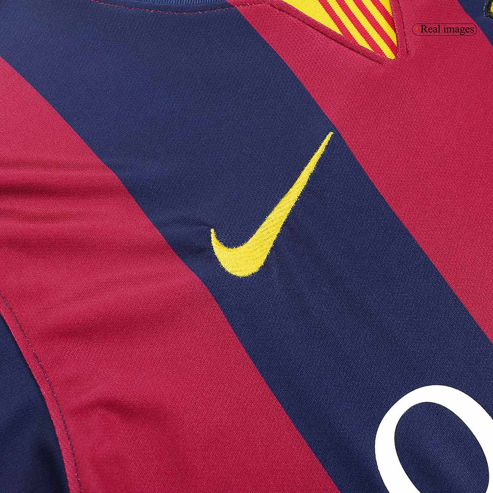 SUÁREZ #9 Retro Barcelona Home Jersey 2014/15 