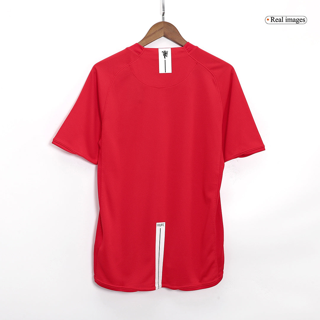 RONALDO #7 Retro Manchester United UCL Final Home Jersey 2007/08 