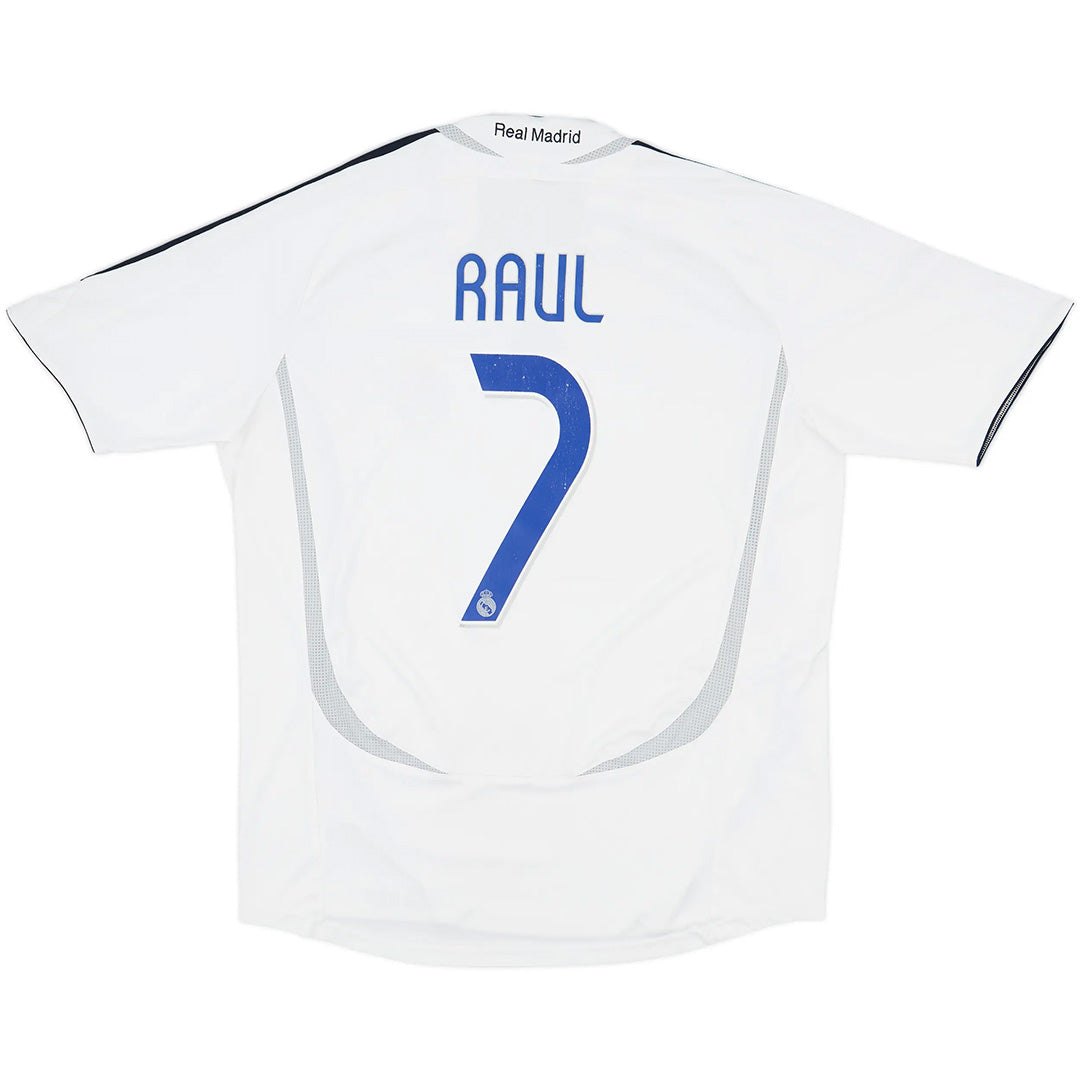 RAUL #7 Retro Real Madrid Home Jersey 2006/07 