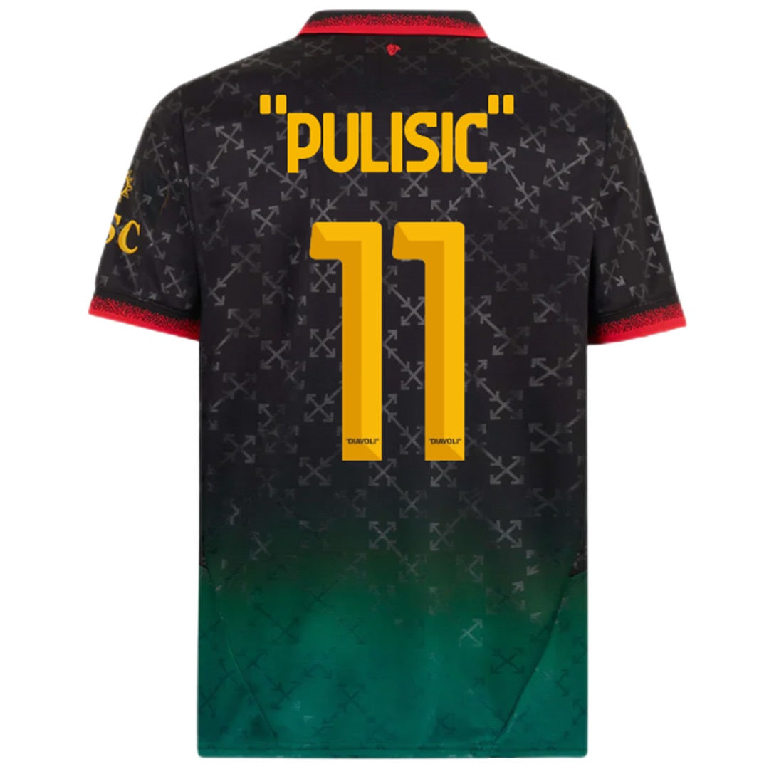 "PULISIC" #11 AC Milan Fourth Jersey 