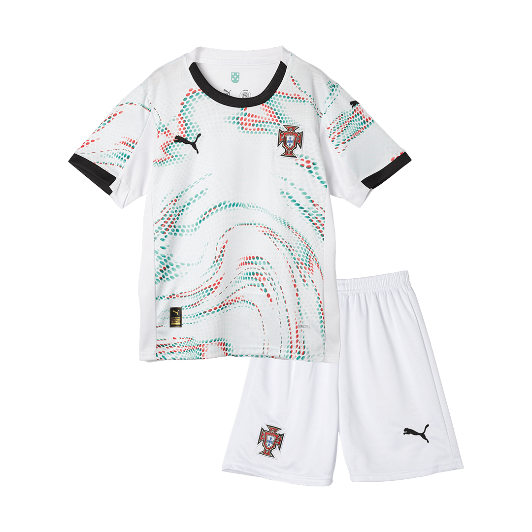 Kids Portugal Away Jersey Kit 2025 
