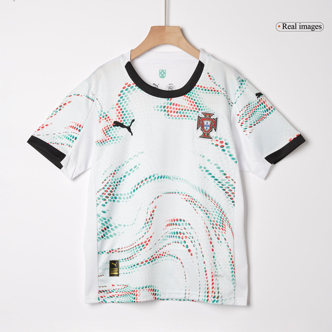 Kids Portugal Away Jersey Kit 2025 