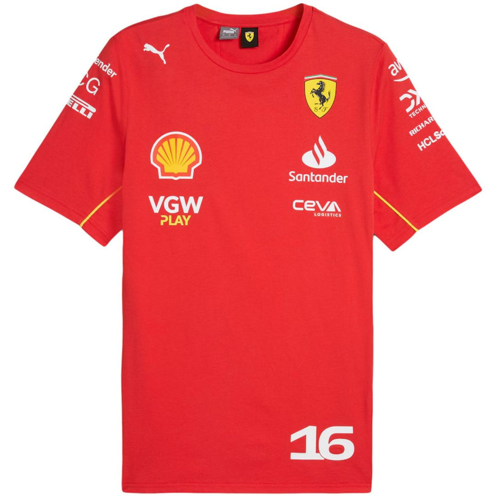 Scuderia Ferrari F1 Racing Team Charles Leclerc Driver T-Shirt 