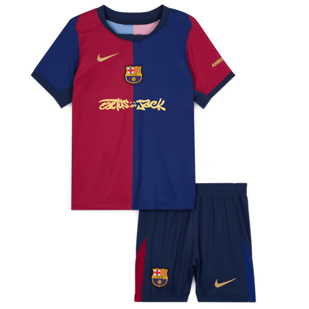 Kids Barcelona x Travis Scott Cactus Jack Home Kit 