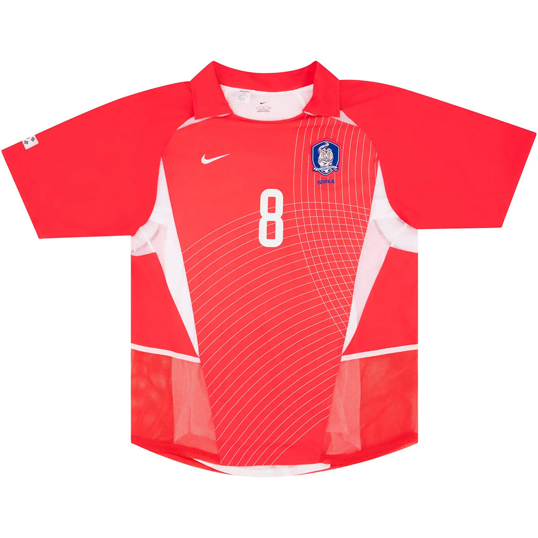 D H KIM #8 Retro South Korea Home Jersey 2002 