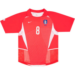D H KIM #8 Retro South Korea Home Jersey 2002 