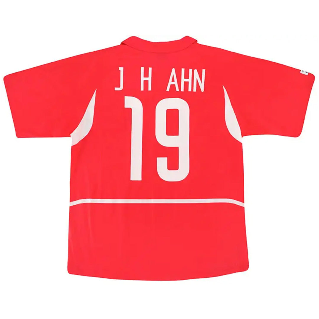 J H AHN #19 Retro South Korea Home Jersey 2002 