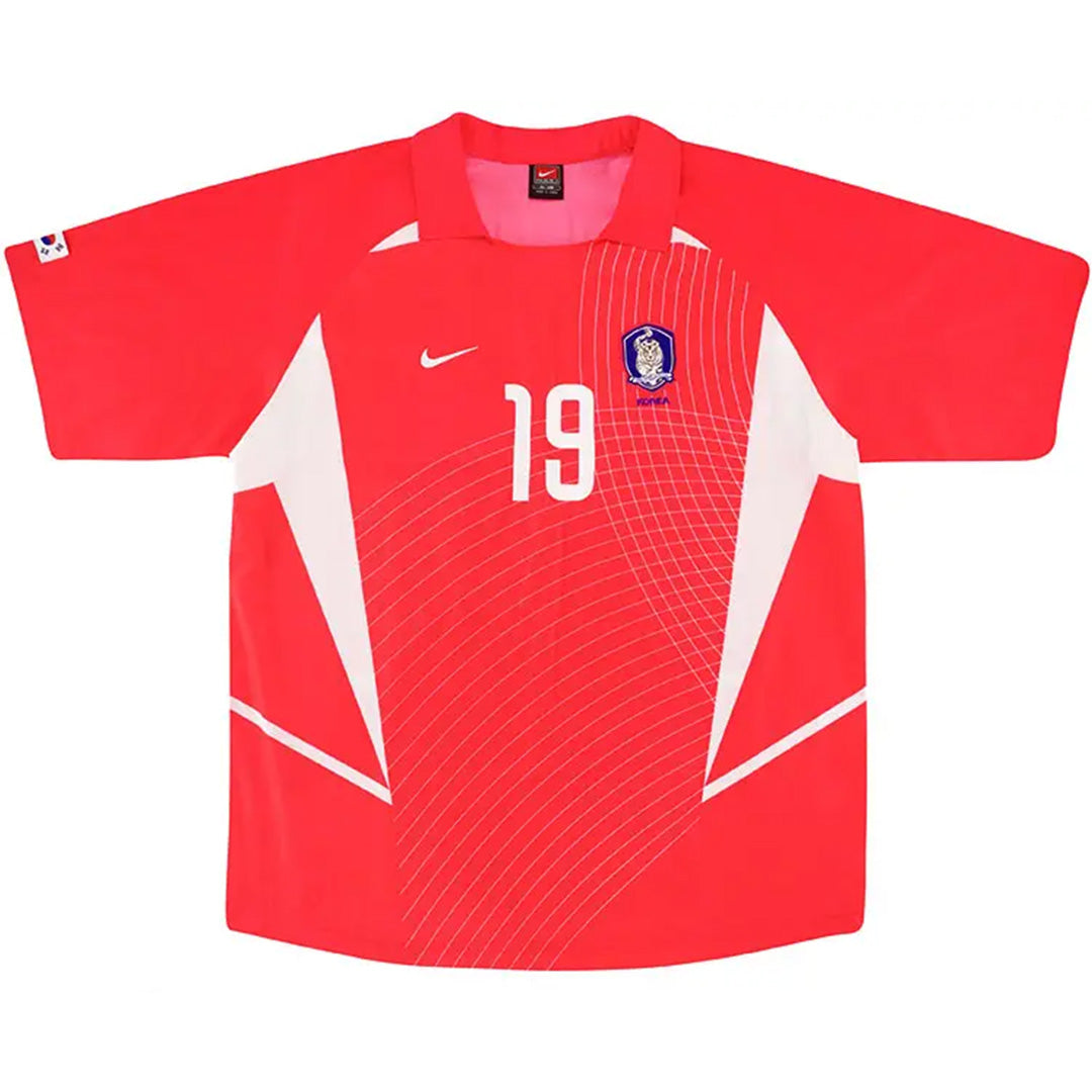 J H AHN #19 Retro South Korea Home Jersey 2002 