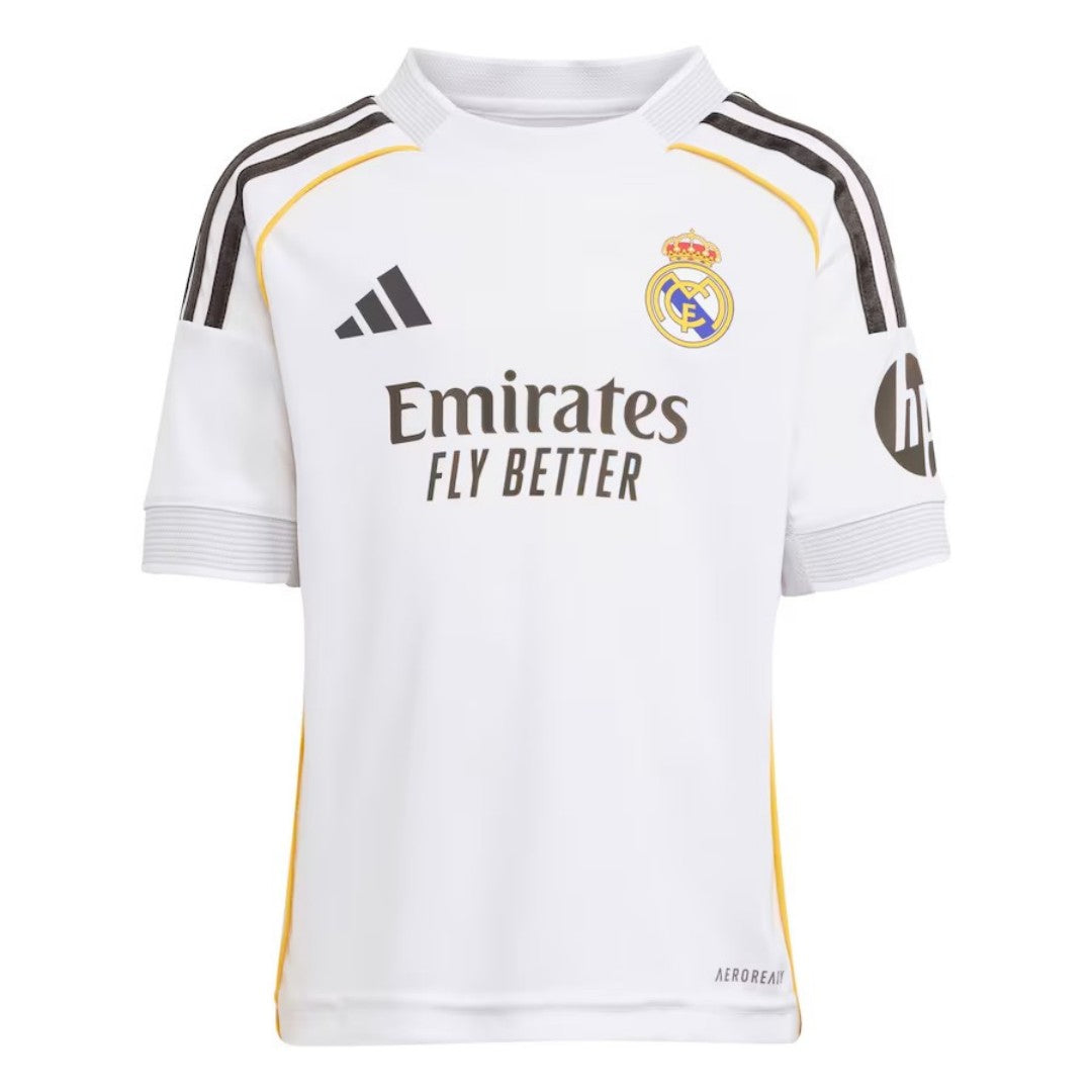 Kids Real Madrid Home Jersey Kit 2025/26 