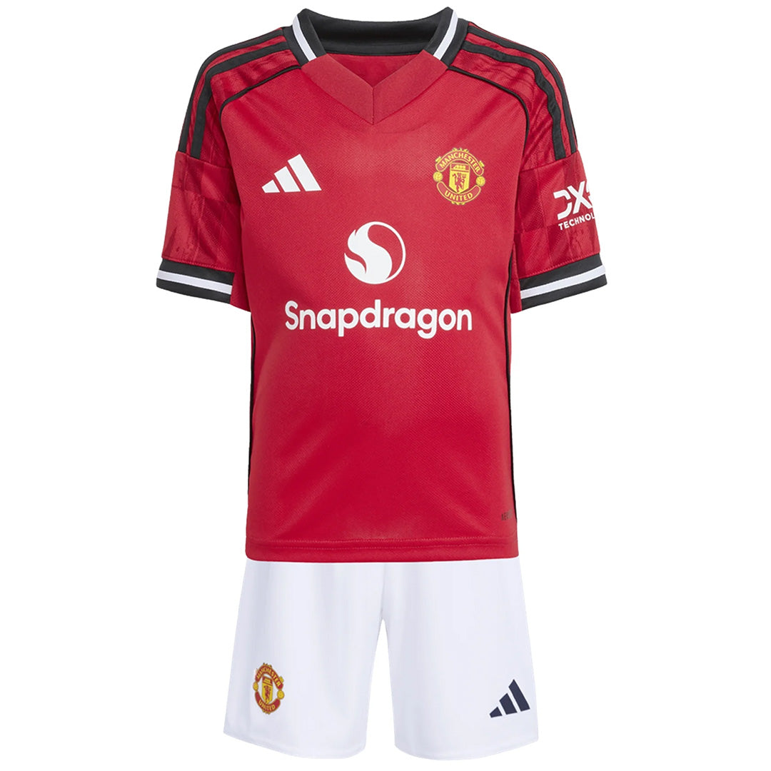 Kids Manchester United Home Jersey Kit 2025/26 