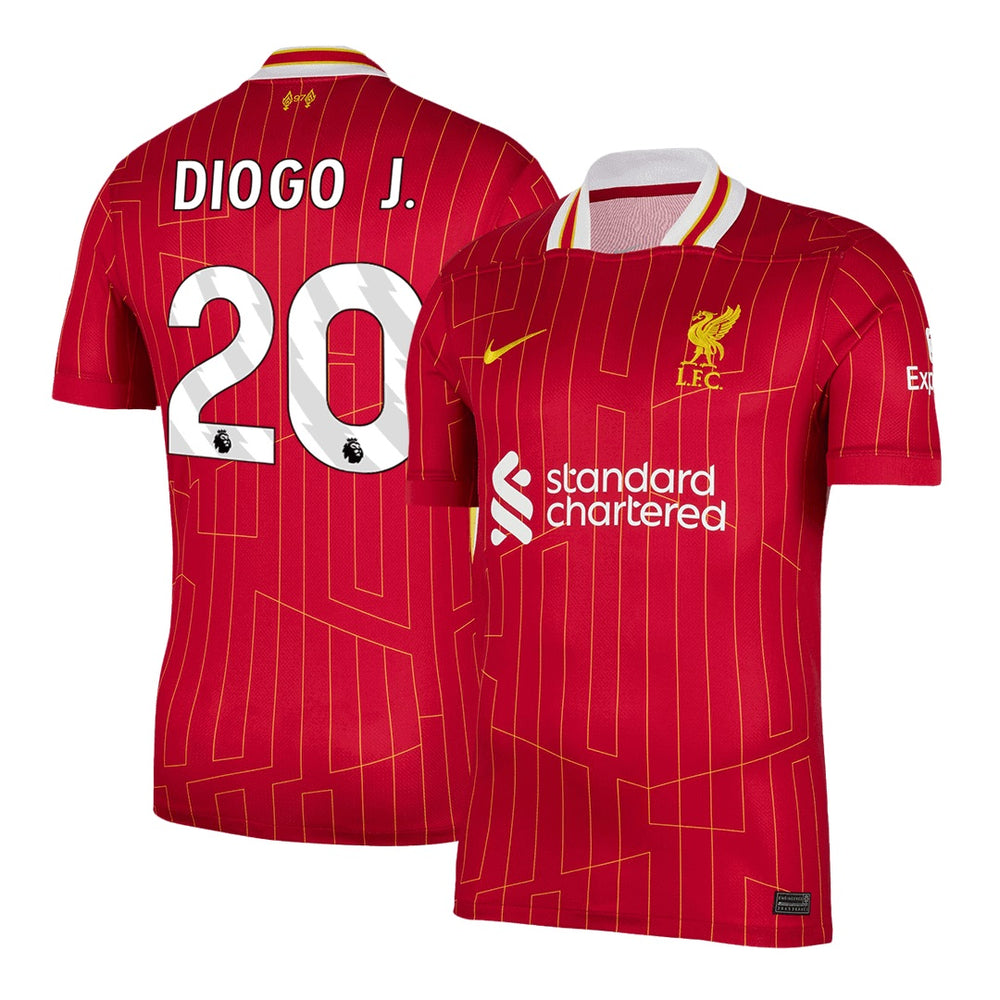 DIOGO J. #20 Liverpool Home Jersey 
