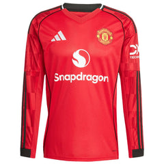 Manchester United Home Long Sleeve Jersey 2025/26 
