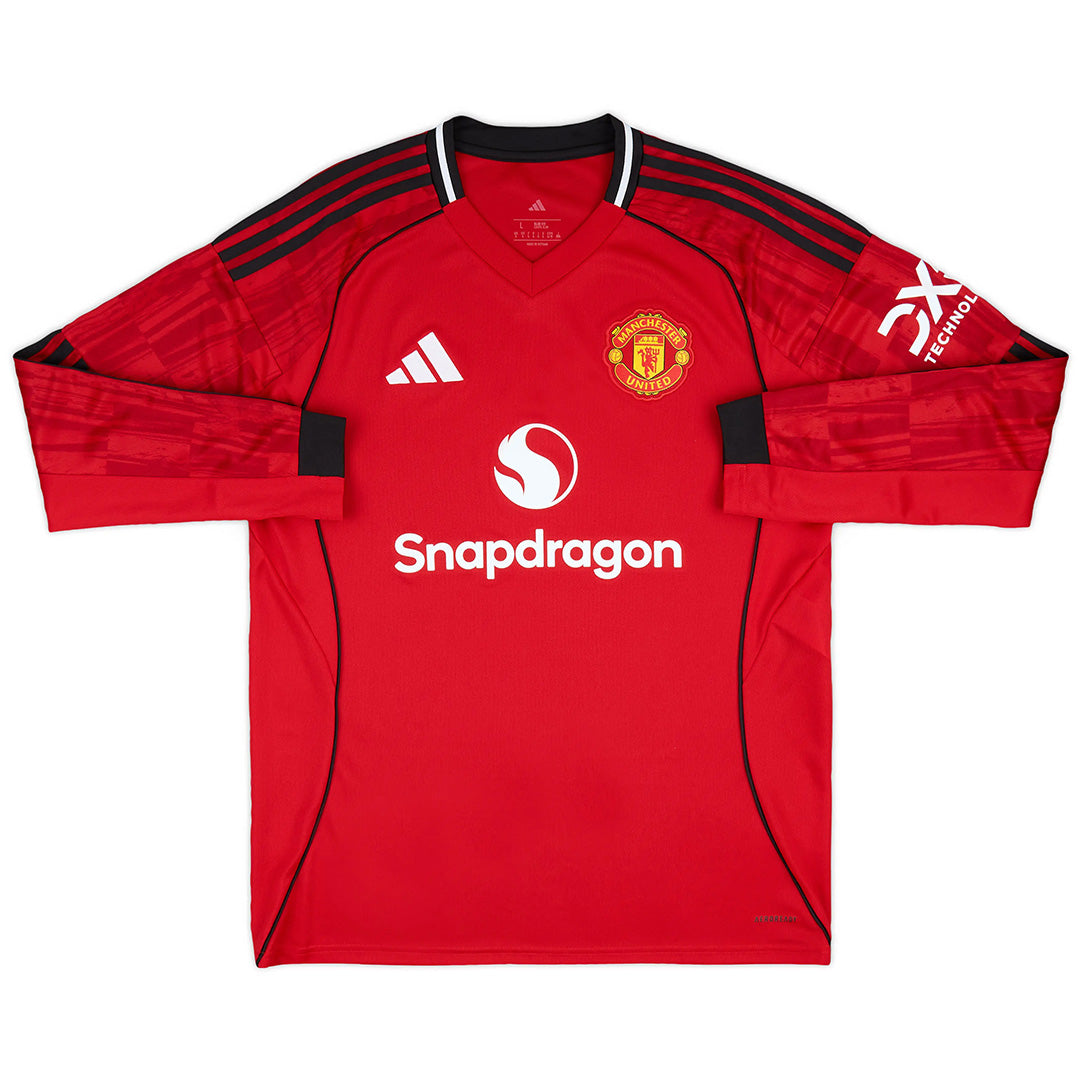 Manchester United Home Long Sleeve Jersey 2025/26 