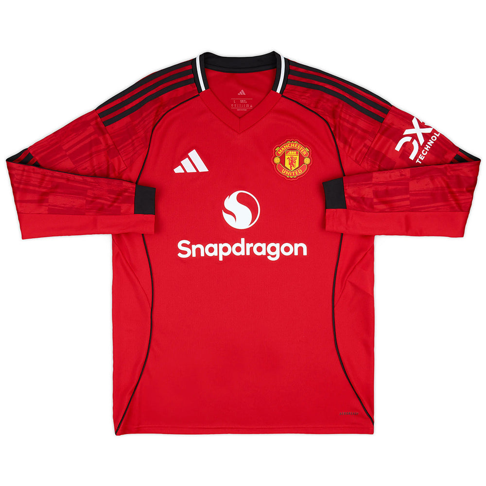 Manchester United Home Long Sleeve Jersey 2025/26 
