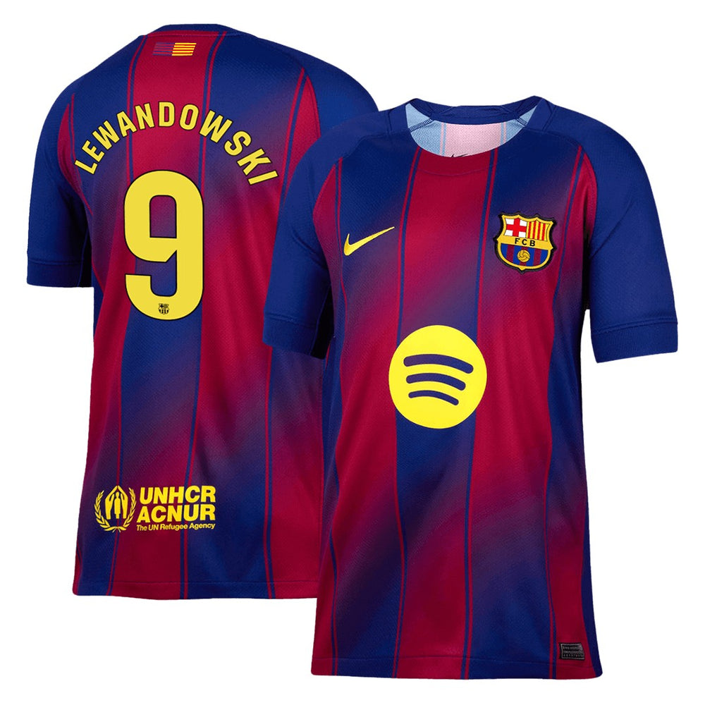 LEWANDOWSKI #9 Barcelona Home Jersey 2025/26 
