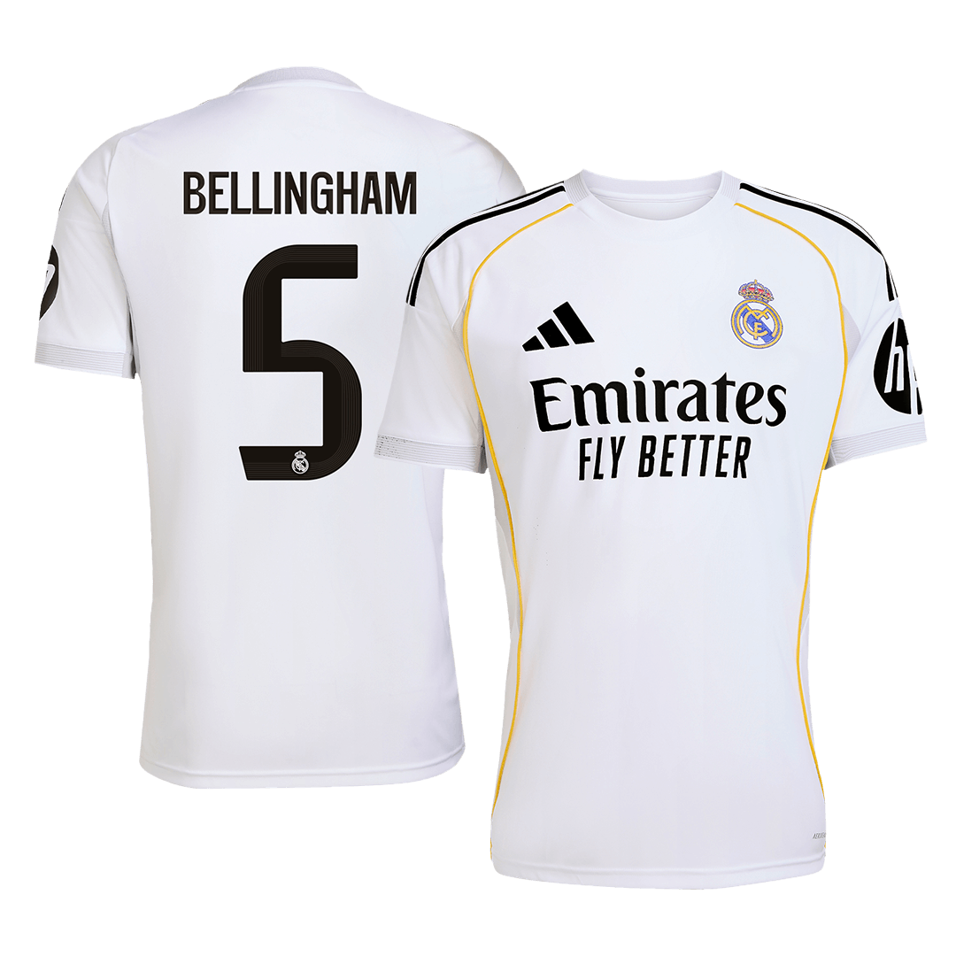BELLINGHAM #5 Real Madrid Home Jersey 2025/26 