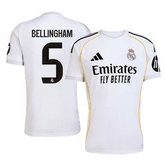 BELLINGHAM #5 Real Madrid Home Jersey 2025/26 