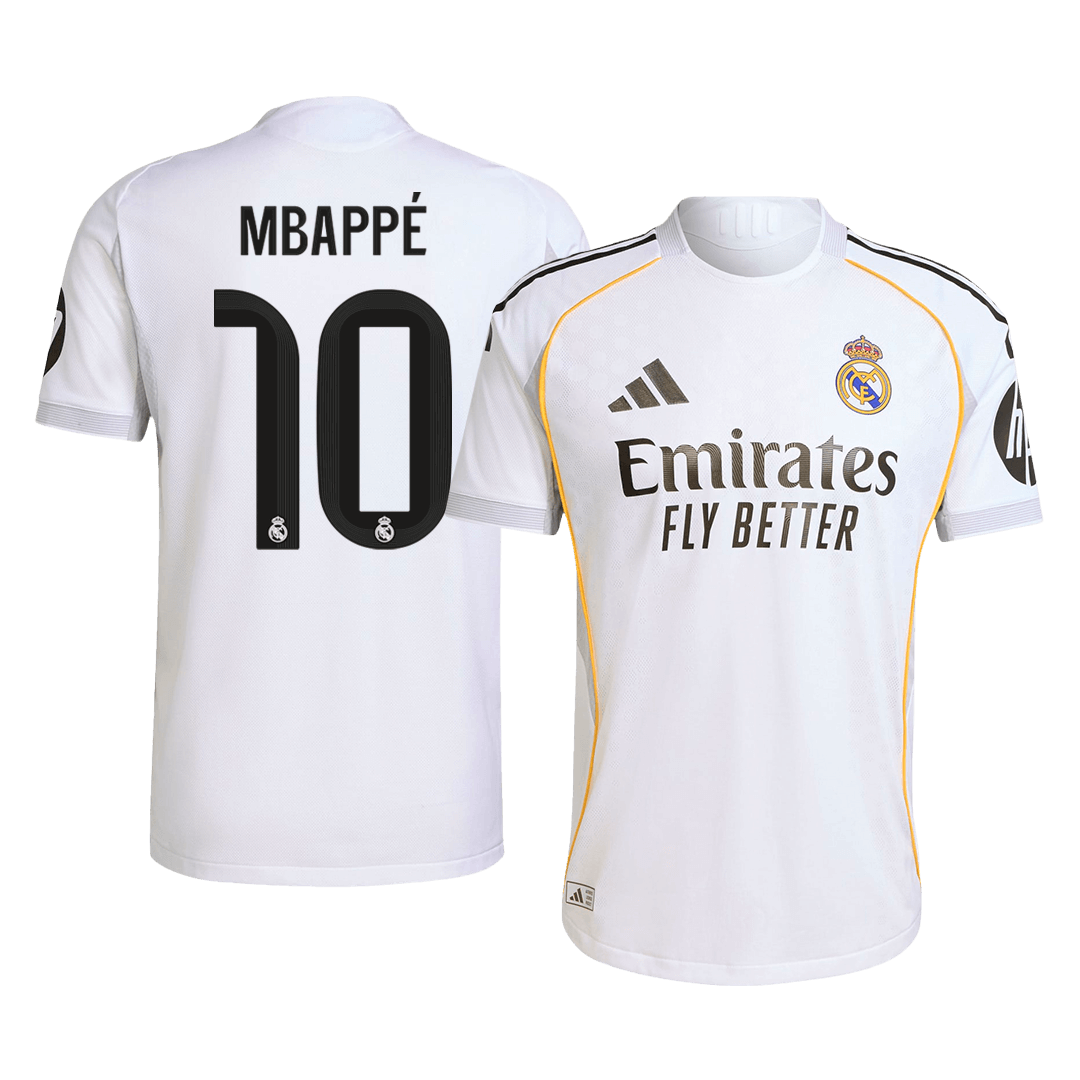 MBAPPÉ #10 Real Madrid Home Match Jersey Player Version 2025/26 