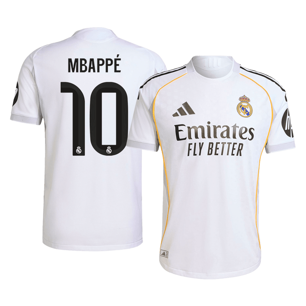 MBAPPÉ #10 Real Madrid Home Match Jersey Player Version 2025/26 