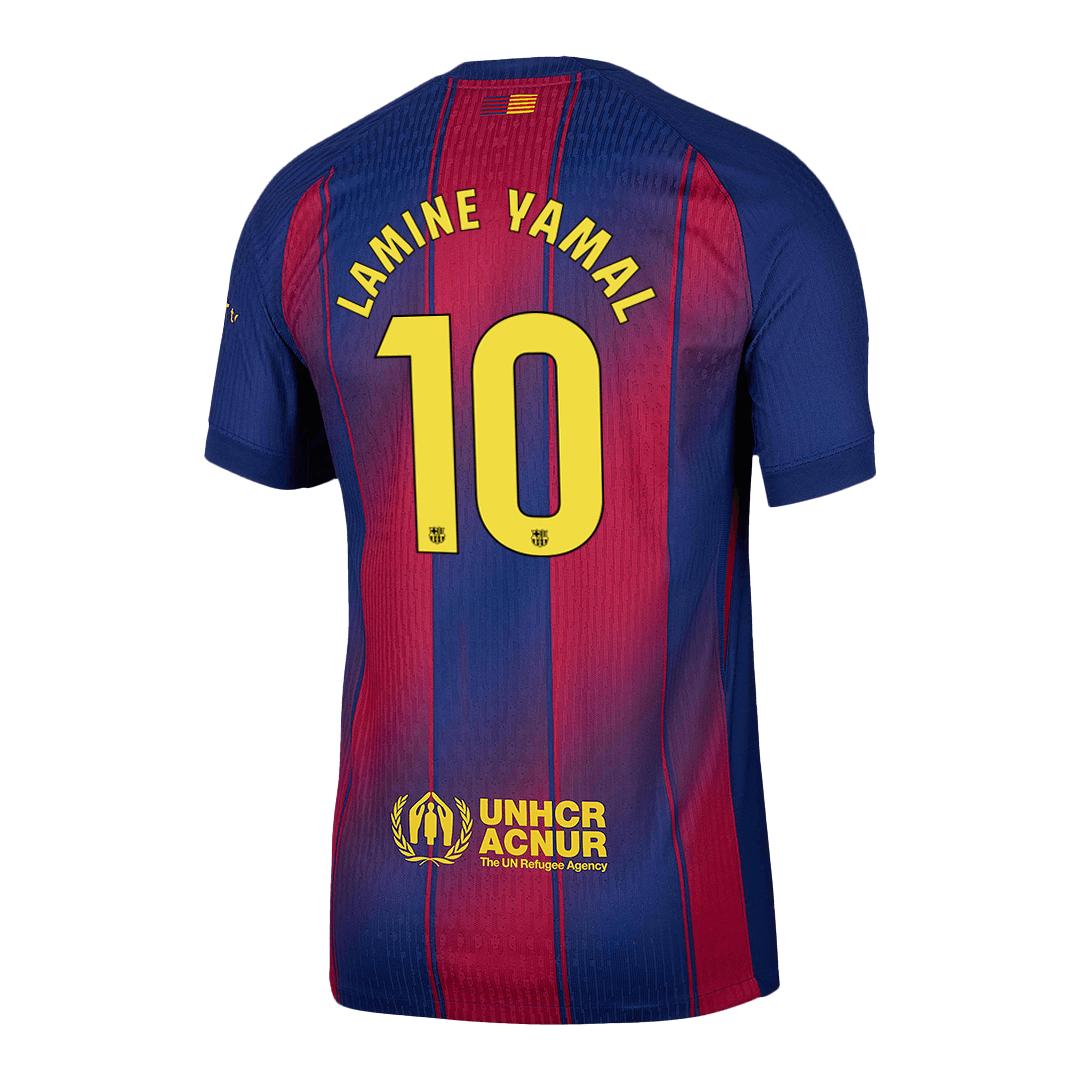 LAMINE YAMAL #10 Barcelona Home Match Jersey Player Version 2025/26 