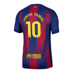 LAMINE YAMAL #10 Barcelona Home Match Jersey Player Version 2025/26 