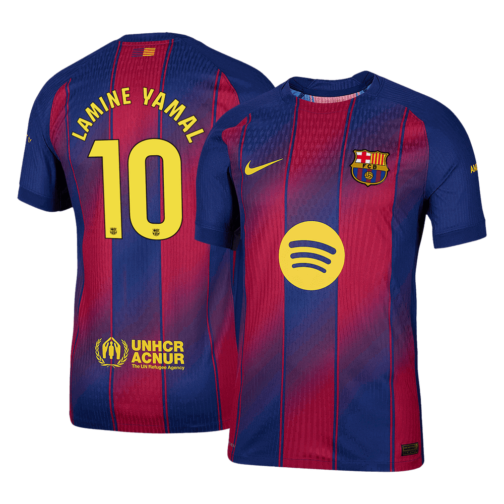LAMINE YAMAL #10 Barcelona Home Match Jersey Player Version 2025/26 