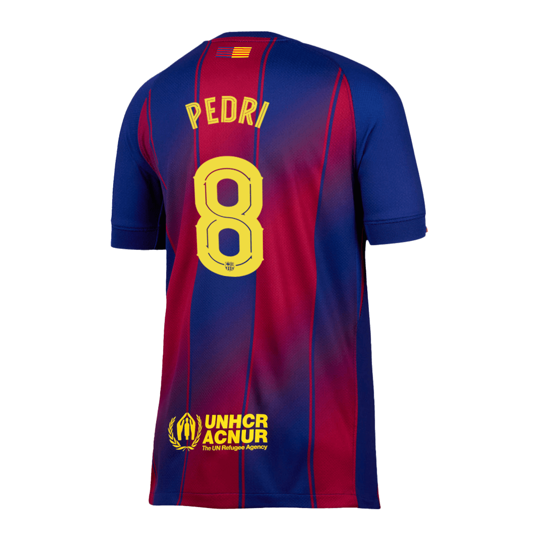 PEDRI #8 Barcelona Home Jersey 2025/26 - UCL 