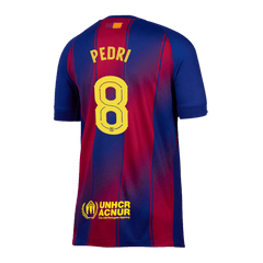 PEDRI #8 Barcelona Home Jersey 2025/26 - UCL 